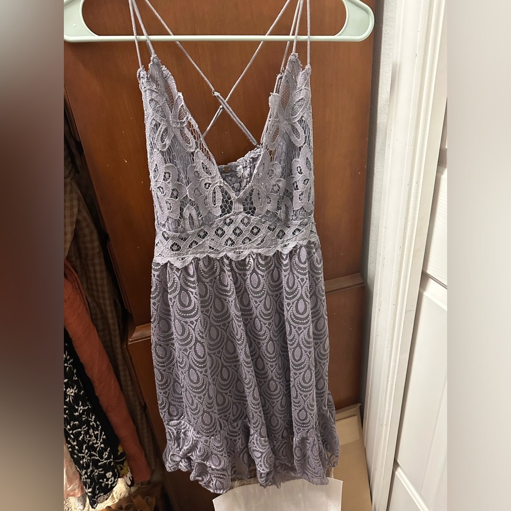 Free people lace adella slip dress size medium